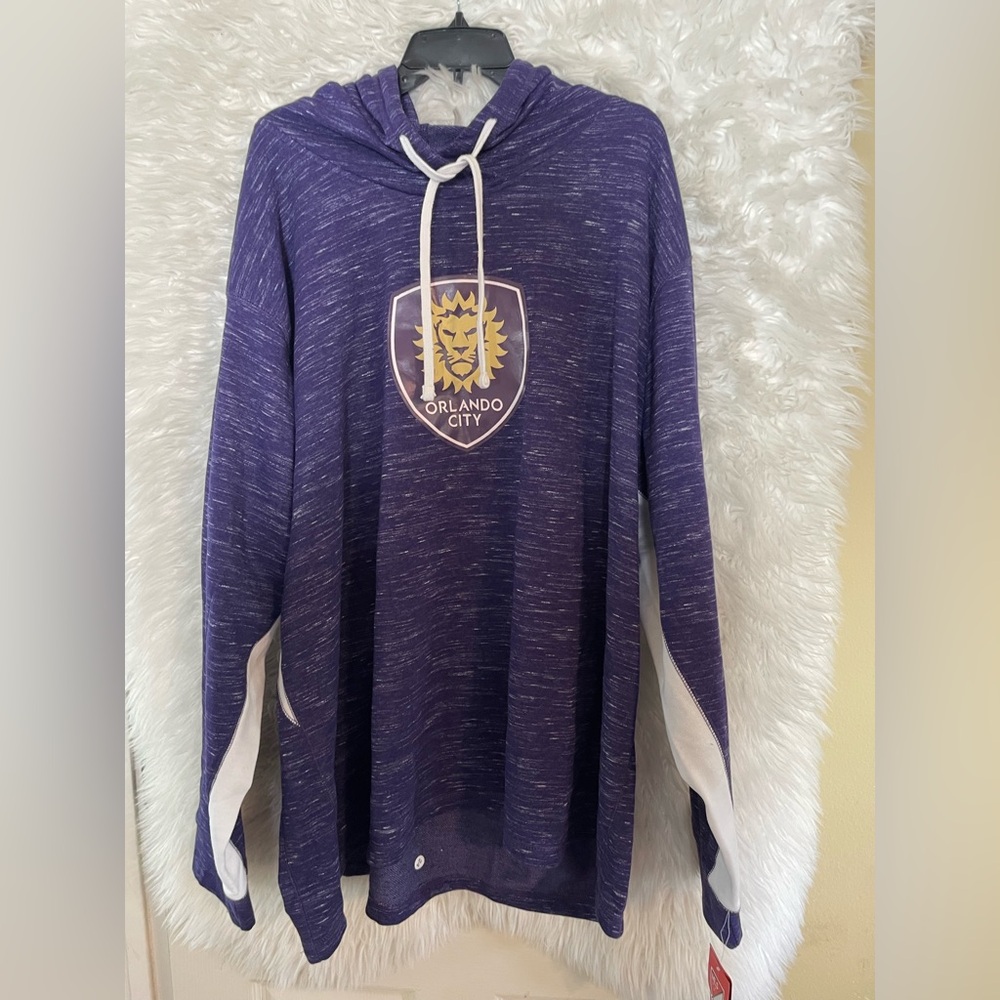 Orlando City Soccer Club NWT Majestic Fan Fashion Plus Size Hoodie. Size 4XL - Picture 2 of 9